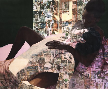 “Drown” by Njideka Akunyili Crosby sold for more than $1 million at Sotheby’s New York on Nov. 17, 2016.