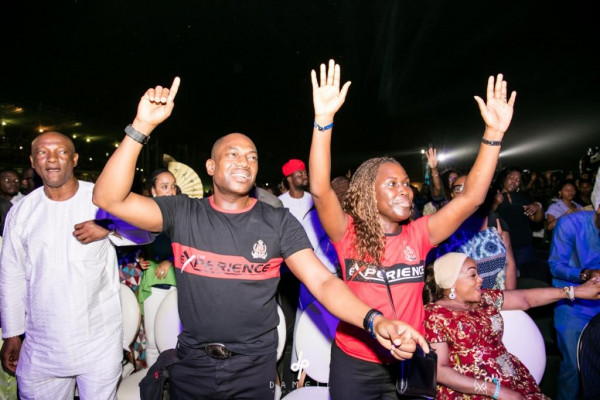 ANN Presidential Candidate, Fela Durotoye with wife, Tara Fela Durotoye at the Experience 2018