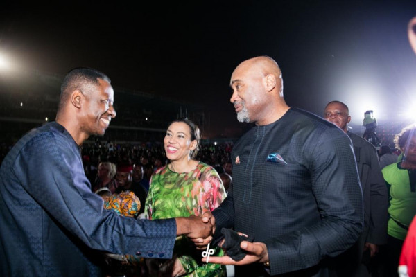 Sam Adeyemi with Ifeanyi and Paul Adefarasin at the Experience 2018