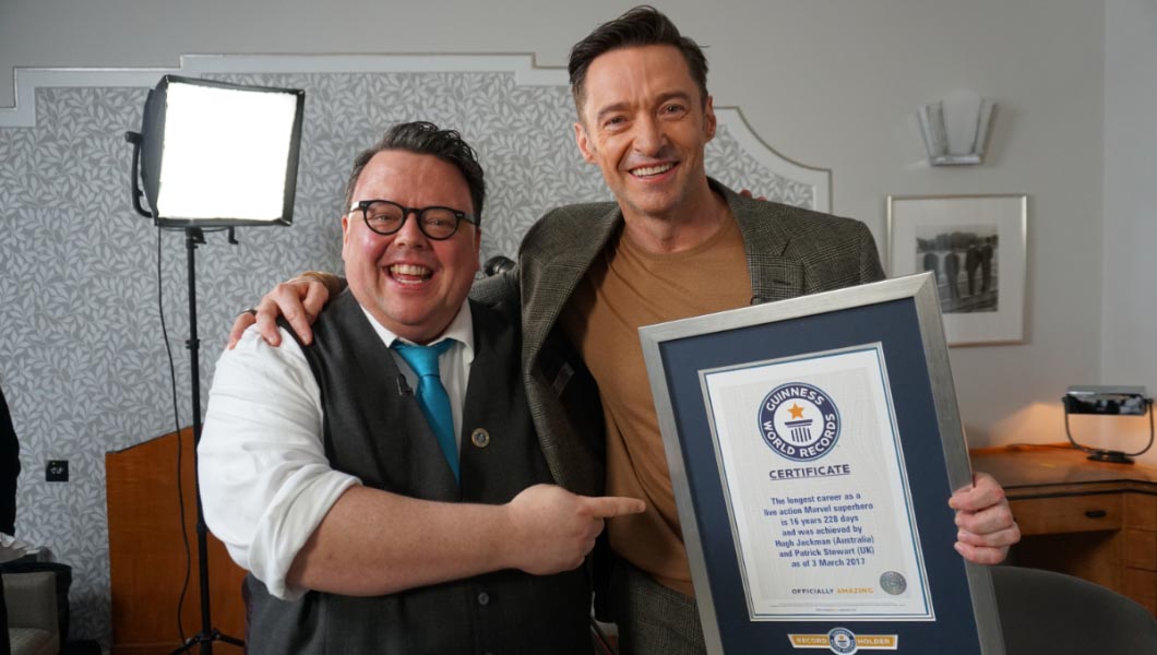 Hugh Jackman makes it to Guinness World Records