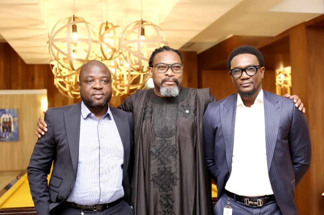Kazeem Owolabi, Charles O'Tudor and Olatunde Macaulay at Refin Homes Breakfast event in Lagos