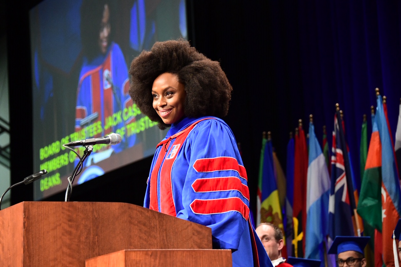 Chimamanda Adichie delivers commencement speech at American University