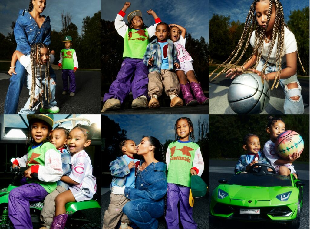 Kim Kardashian Kids for March Vogue