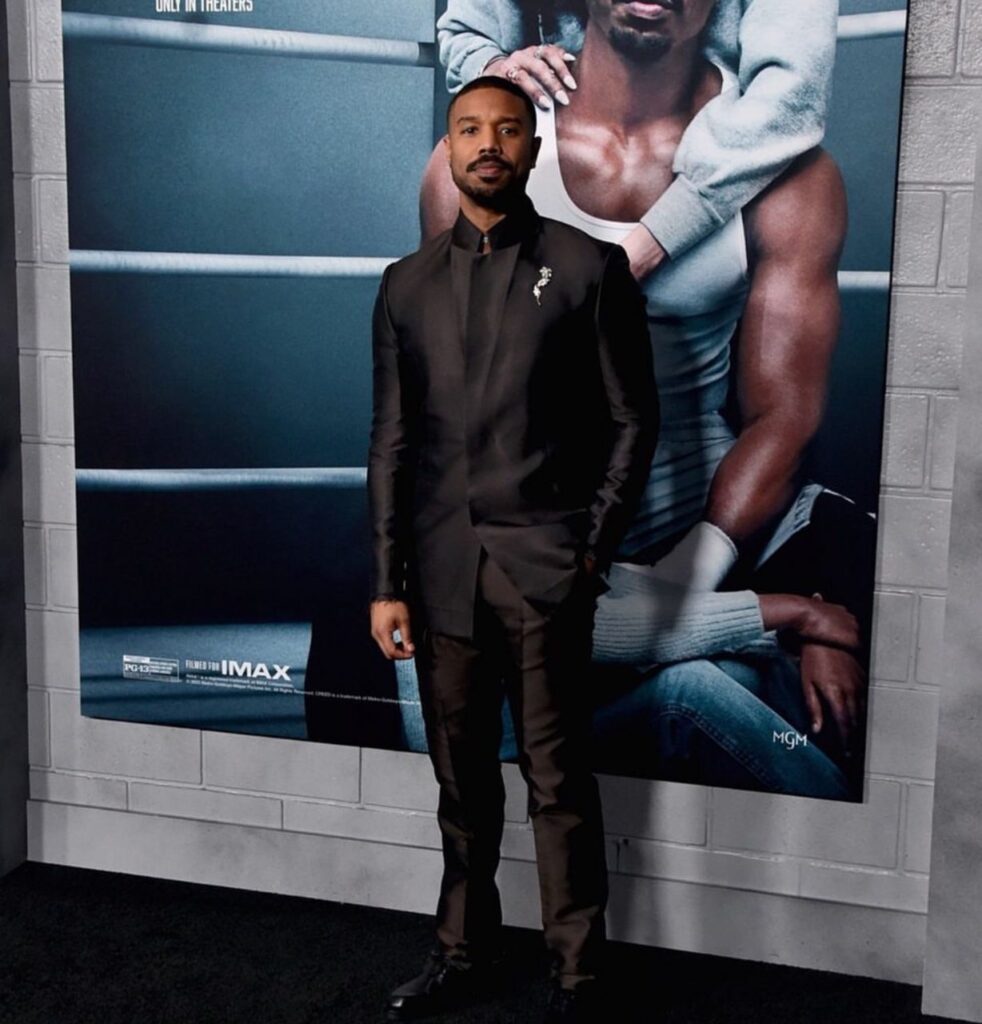 Michael B. Jordan Suits Up in Givenchy for 'Creed III' L.A.