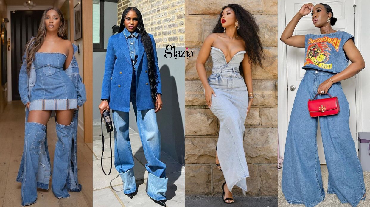 Fashionable hotsell denim outfits