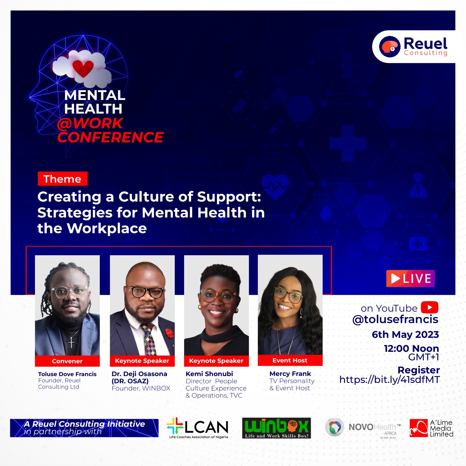 Reuel Consulting to Host Experts for ‘Mental Health at Work’ Conference